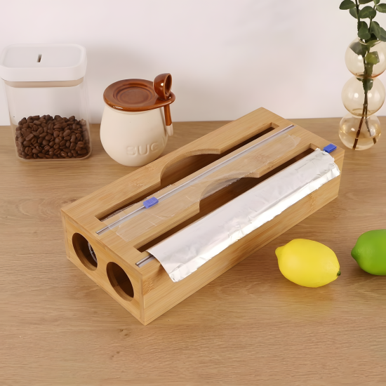 Wooden Double Wrap Dispenser